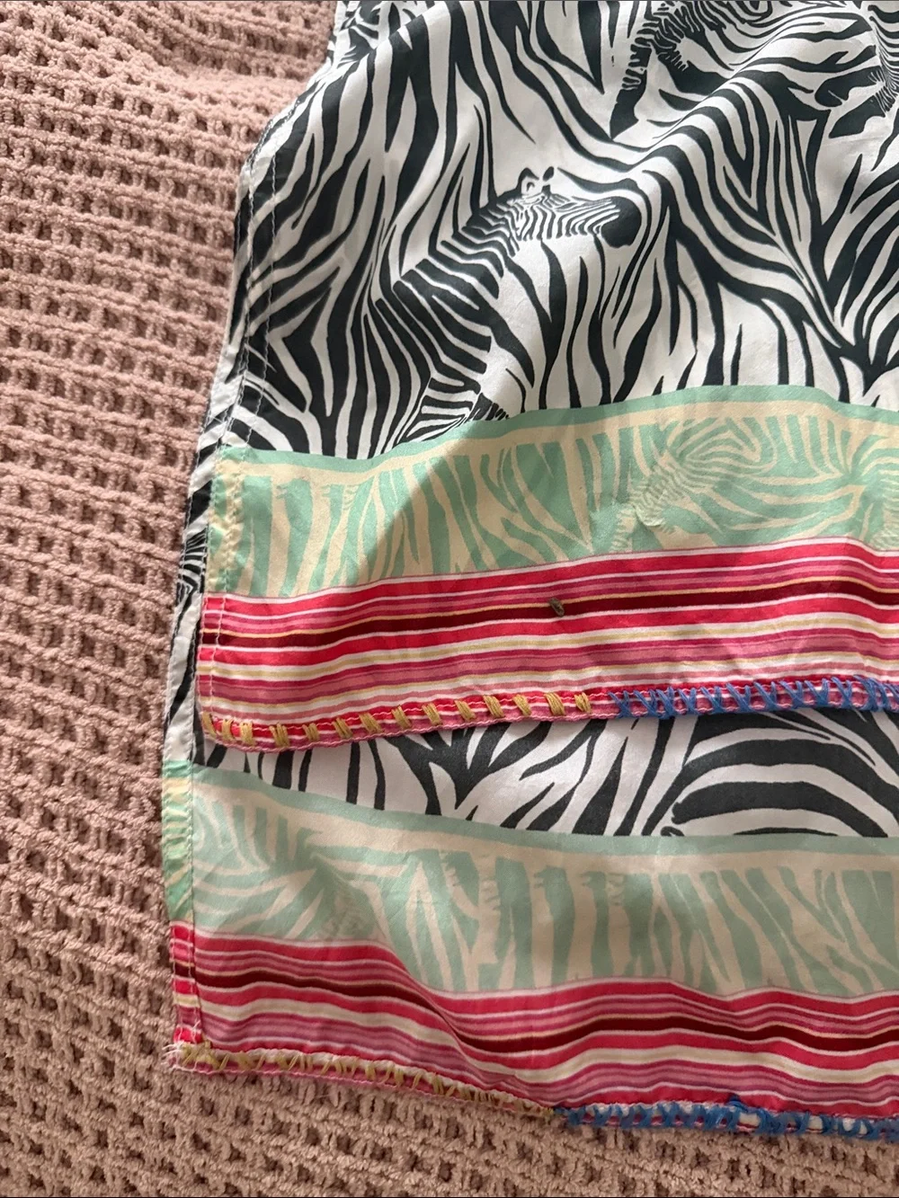Johnny Was Zebra Print Button-Down Top - Picture 4 of 8